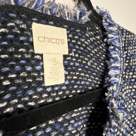 Chico’s Tweed Franklin Open Cardigan | Size 3 (XL) - Picture 3 of 7